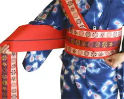 How to tie an obi  A photograph of Bunko-musubi