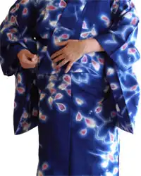 Basic dressing of a Yukata A photograph