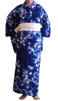 Basic dressing of a Yukata A photograph